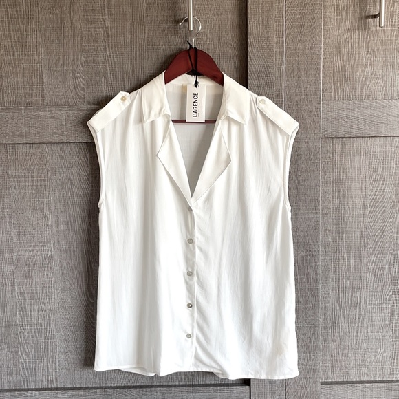 NWOT L’AGENCE ‘Farina’ blouse - Picture 3 of 9